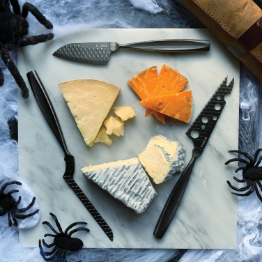 Logotrade promotional product picture of: BOSKA Cheese Knife Set Monaco+ Black